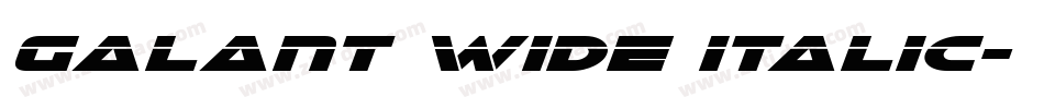Galant Wide Italic字体转换